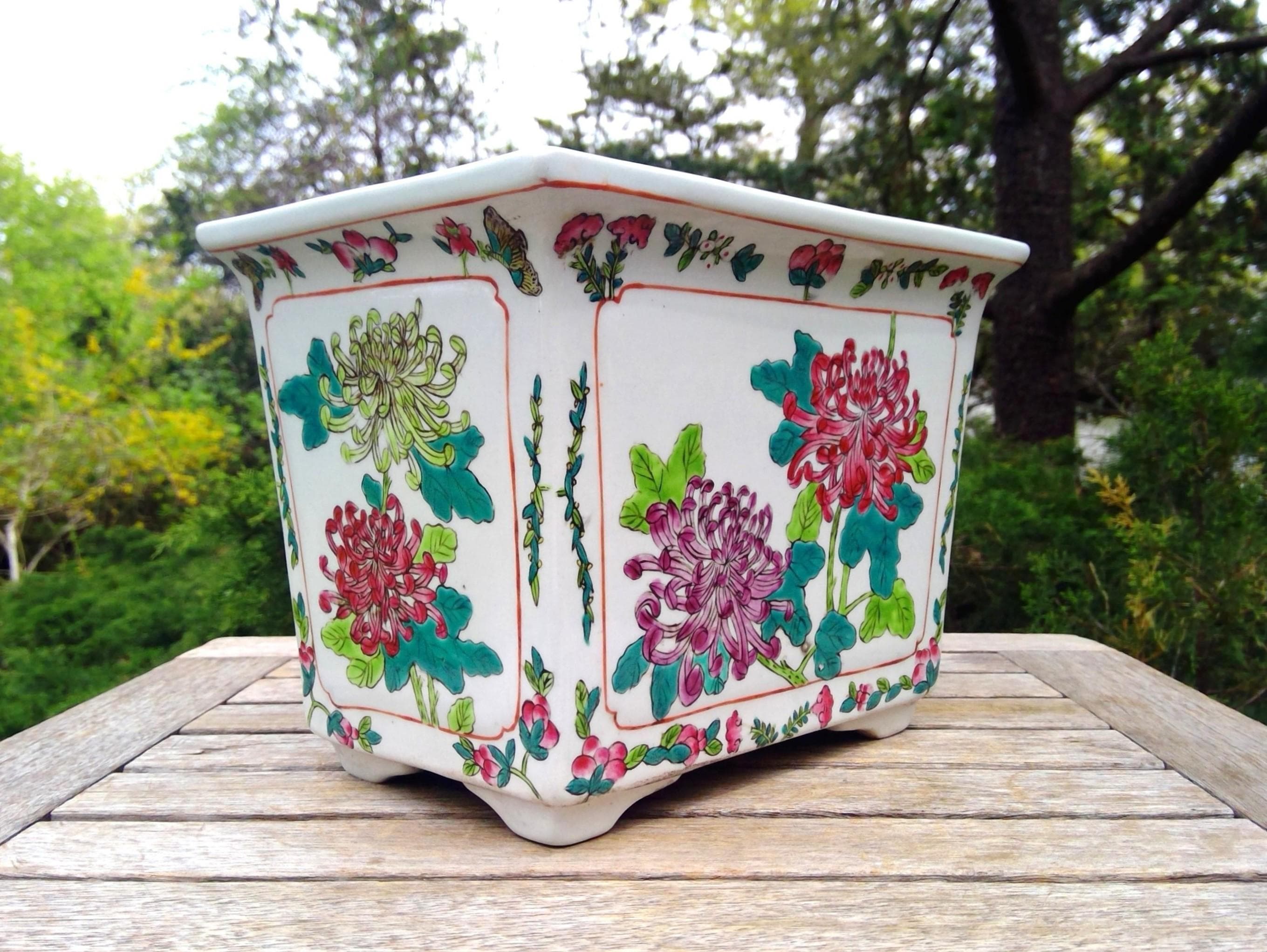Vintage Chinese Planter - Etsy