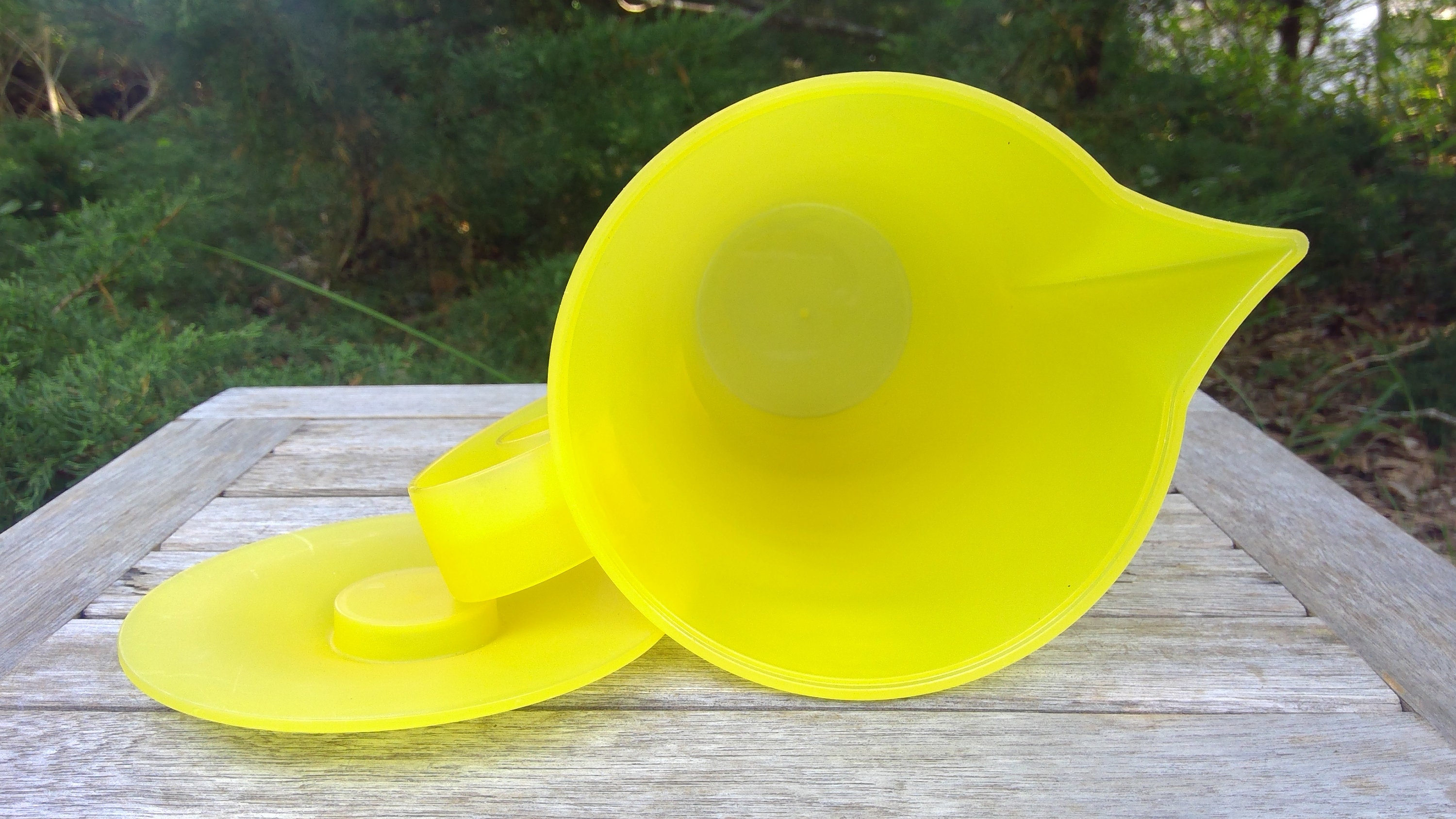 Rare Orange Juice Pitcher With LID MOD YELLOW Sheer Plastic Etsy