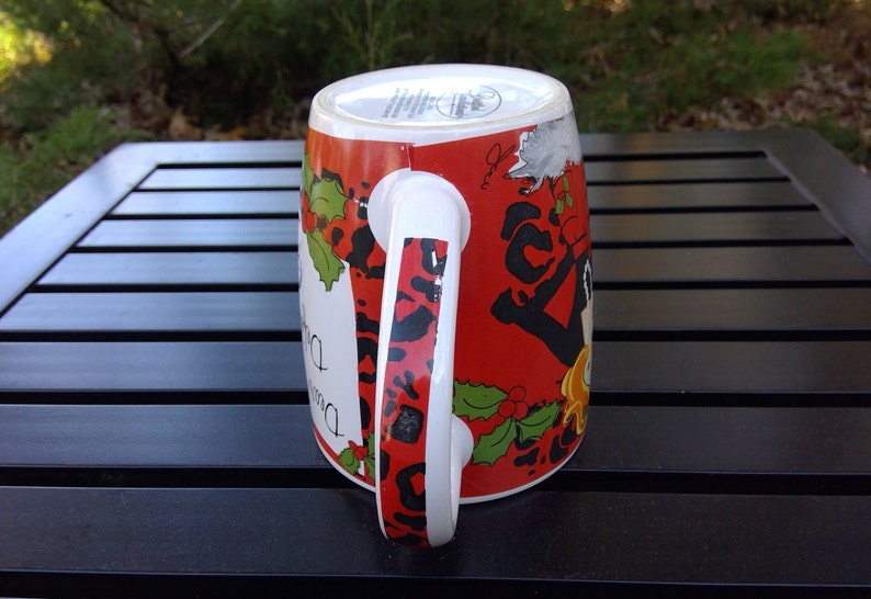 Vintage X Large Christmas MUG dear SANTA Define Good Certified