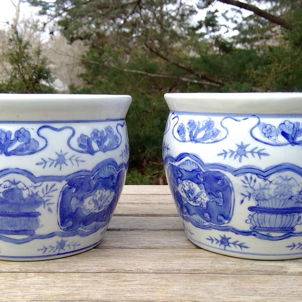 Chinoiserie Planters Etsy