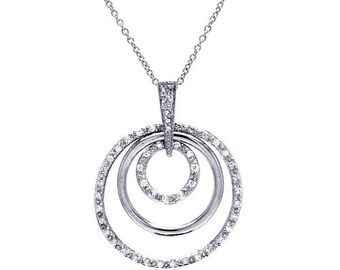 Sterling Silver Circle Necklace