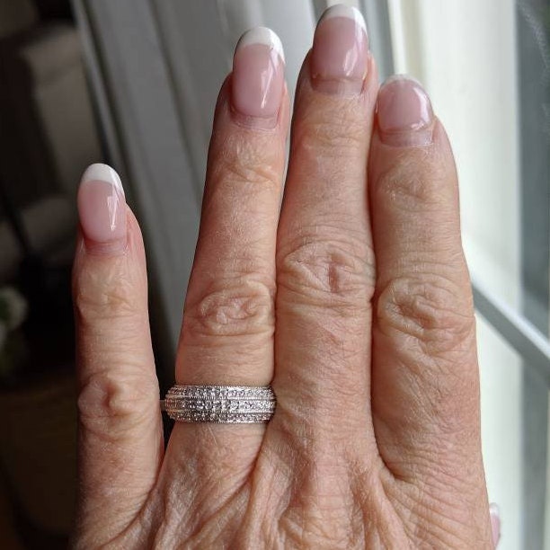 Sterling Silver Eternity Band - Etsy