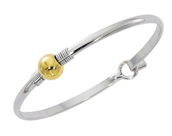 Nautical Cape Cod Style Gold Ball Bracelet