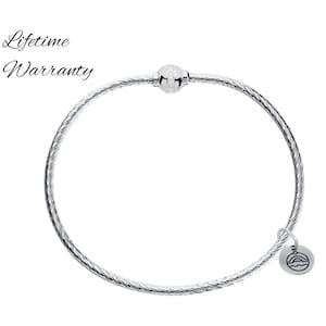 Authentic (hard to find) LeStage Sterling Patterned CZ Cape Cod Bracelet
