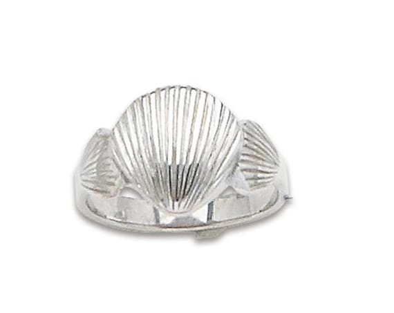 Sterling Silver Scallop Shell Ring