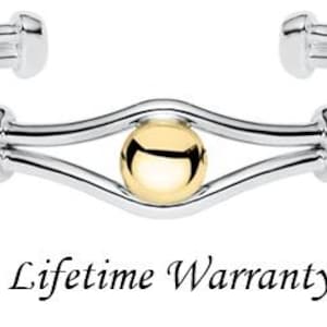 Authentic LeStage Sterling/14Kt LeStage Bridge to Cape Cod Cuff Bracelet