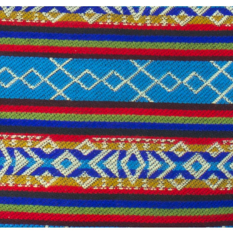 Blue ethnic tote bag Boho tote bag Woven fabric bag Blue Boho bag Blue ethnic bag