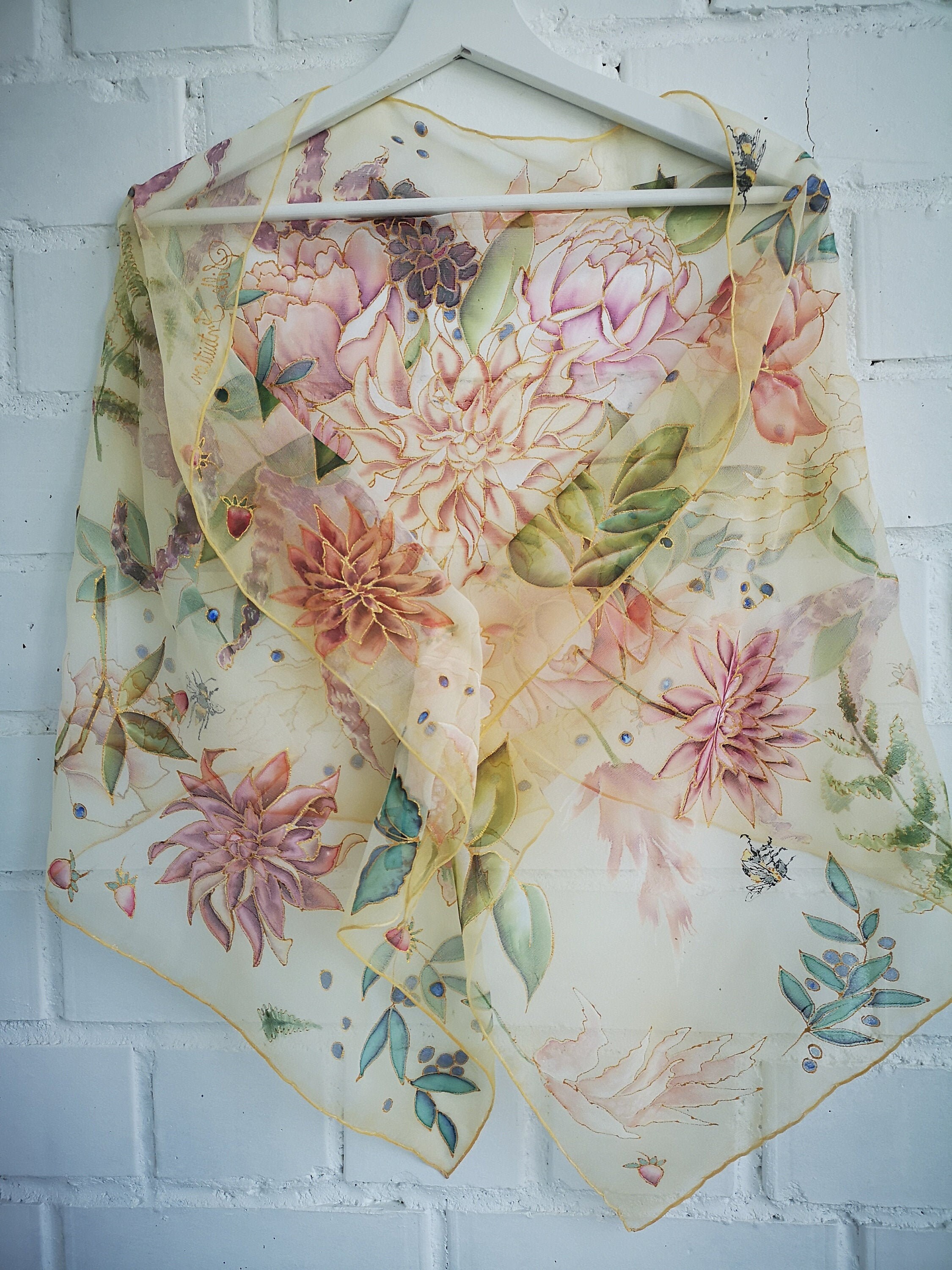 Silk Chiffon Scarf main image 1