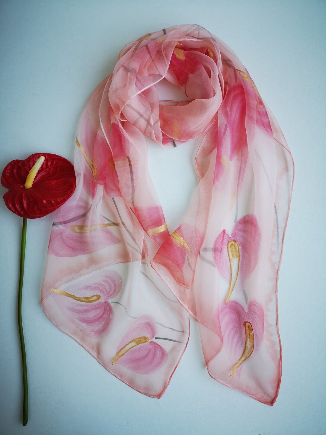 Silk Art Scarf (Vitta Serica Artis)(Rind Link Purple Logo) RJSTH@Fabric#5 RJSTHW2026 RJS