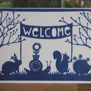 Welcome - kaart (set van 5 kaarten inclusief enveloppe)