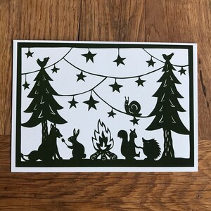 Feestje in het bos (set van 5 kaarten)