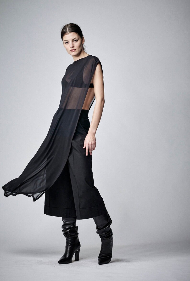 sheer kaftan dress