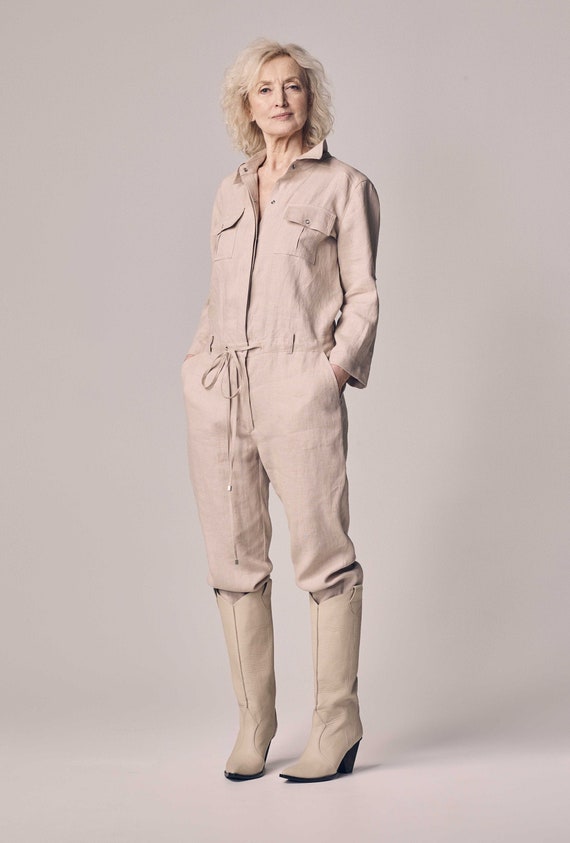 etsy linen overalls