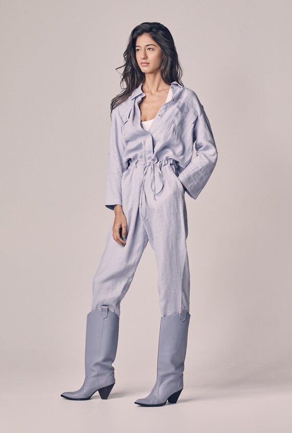 etsy linen jumpsuit