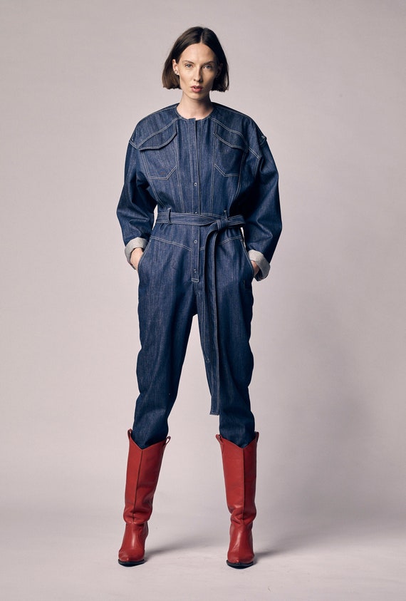 vintage denim jumpsuits for womens