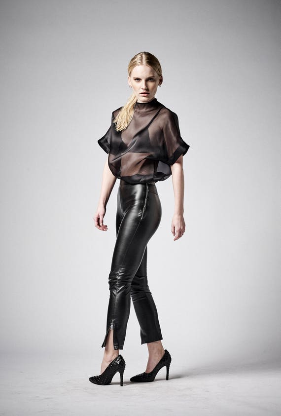 sheer silk top