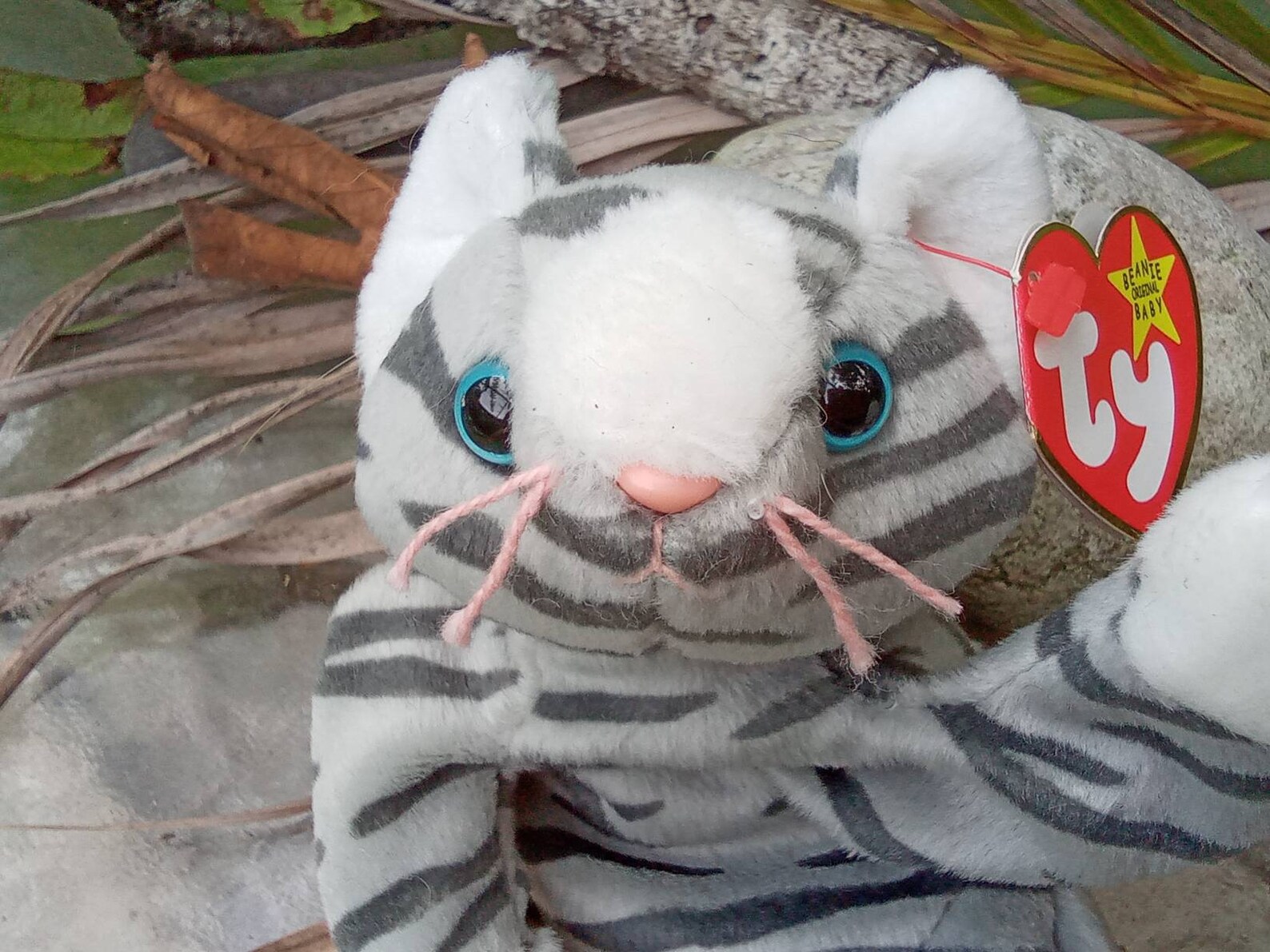TY Prance Beanie Baby Grey Striped Cat Vintage Etsy