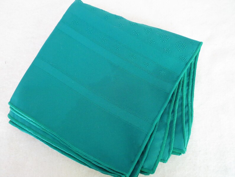Set of 6 Napkins Six Kelly Green Dinner Napkins Excellent Etsy