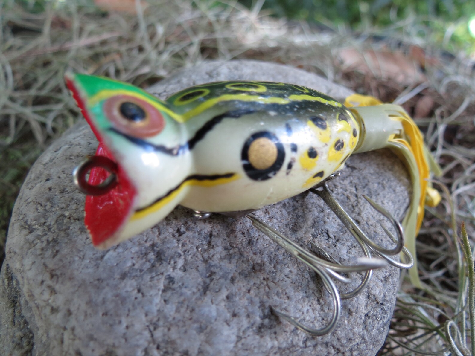 Hula Popper Plastic Fishing Lure Antique Fish Bait 2 Etsy