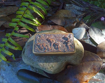 Antique Repousse Snuff Box - Old Tobacciana Box