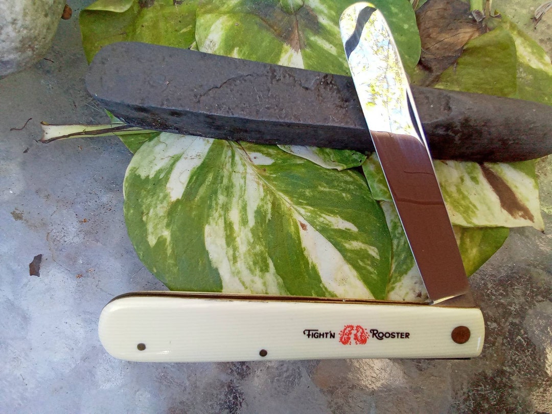Fight'n Rooster Spatula Blade Knife French Celluloid Etsy