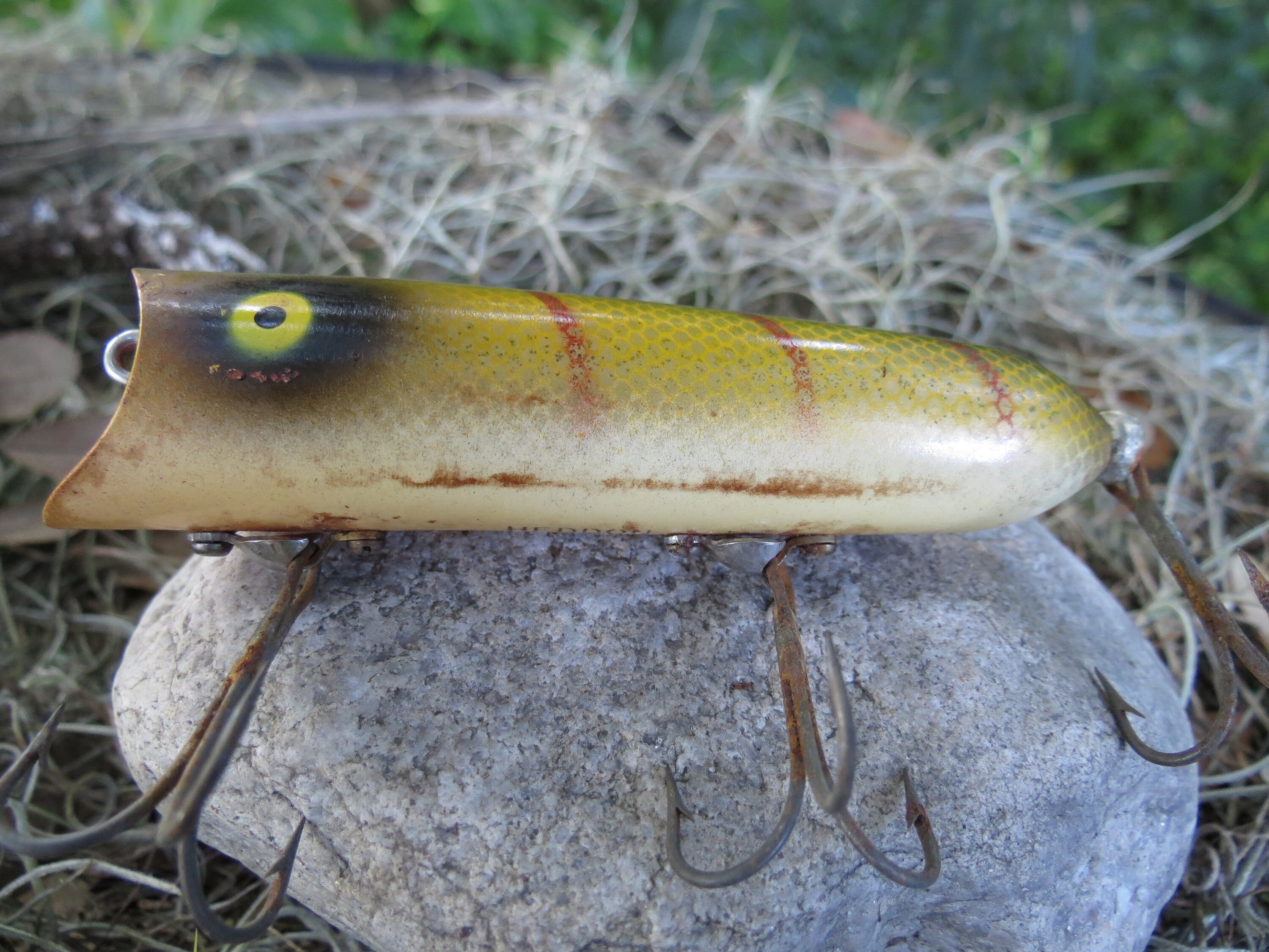 Heddon Lucky 13 Fishing Lure Antique Fish Bait 3 3/4 Etsy