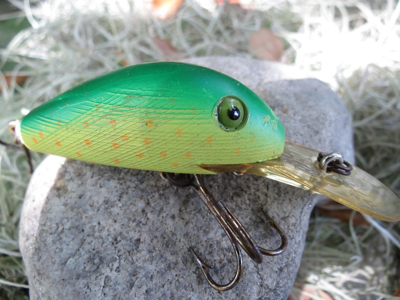 Rebel Super r Fishing Lure Antique Crankbait Etsy