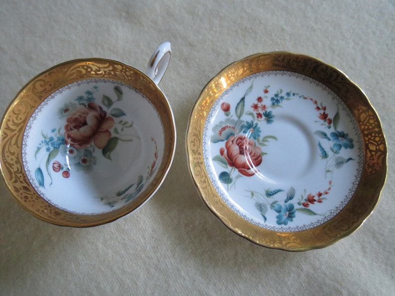 Royal Tuscan Fine English Bone China Tea Cup and Saucer Set Etsy