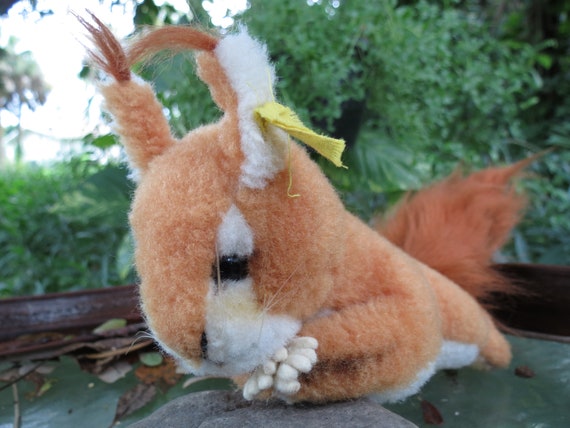 stuffed red squirrel