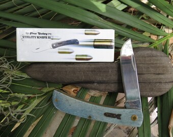 Frost Cutlery Blue Bone Folding Knife – Vintage Pocket Knife, Unused