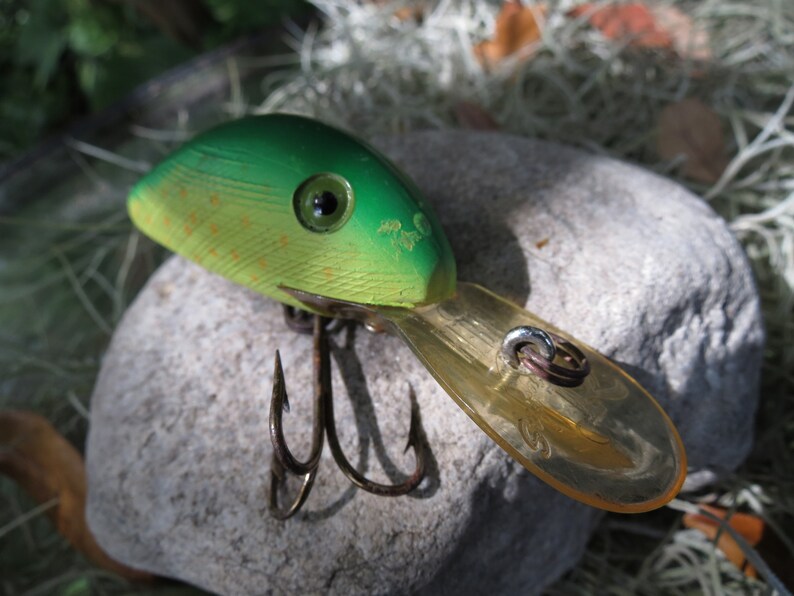 Rebel Super r Fishing Lure Antique Crankbait Etsy