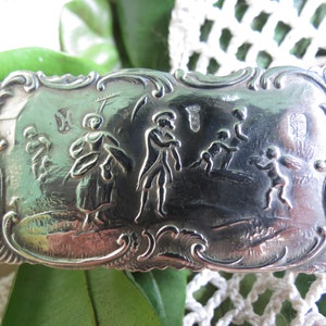Miniature Silver Dollhouse Table - Doll Furniture - Sterling Toy - Excellent Condition