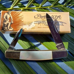 PARKER CUT CO KNIFE MADE IN JAPAN 1982 TENNESSEE WORLDS FAIR
