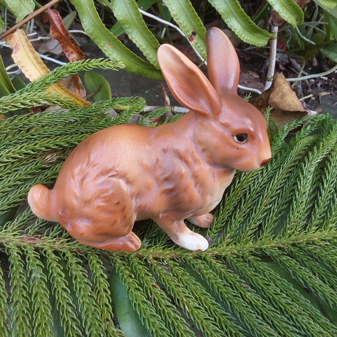 1950's Japan Rabbit Figurine Vintage Rabbit Statue Excellent Condition