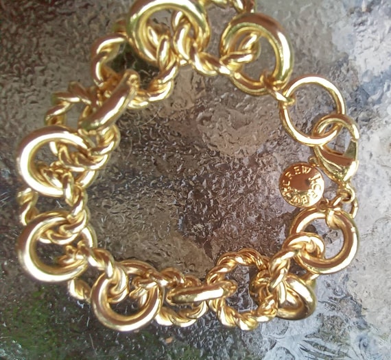 J. Crew Gold Link Bracelet Big Designer 