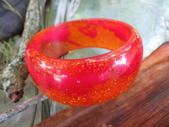 Polo Bangle Bracelet - Gold Confetti in Golden Ye… - image 6