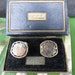 Boutons De Manchette Kum-A-Part Snaps Vintage Design Sarcelle/bleu 1923 - Occasion