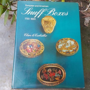 European and American Snuff Boxes - 1730-1730 - Clare le Corbeiller - Great Old Snuff Box Book - Wonderful Condition