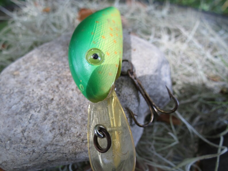 Rebel Super r Fishing Lure Antique Crankbait Etsy