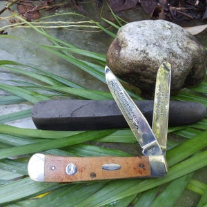 Case XX Wood Handle Trapper Knife - Fort Myers Knife Club - Beautiful Knife - USA Folding Pocket Knife - Excellent Condition