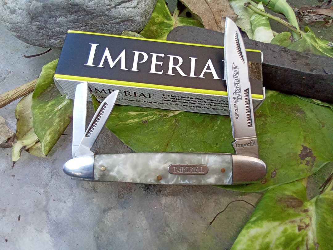 licens Uregelmæssigheder Bedrift Imperial Schrade Knife 3 Blade Pocket Knife Folding Knife - Etsy