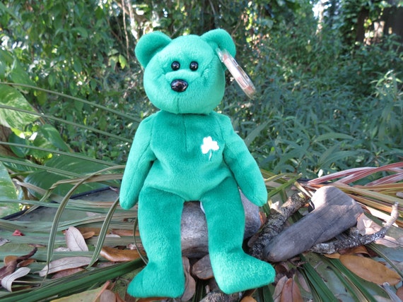 Irish Shamrock Green Beanie Baby St Patrick S Day Etsy - toytraincar roblox