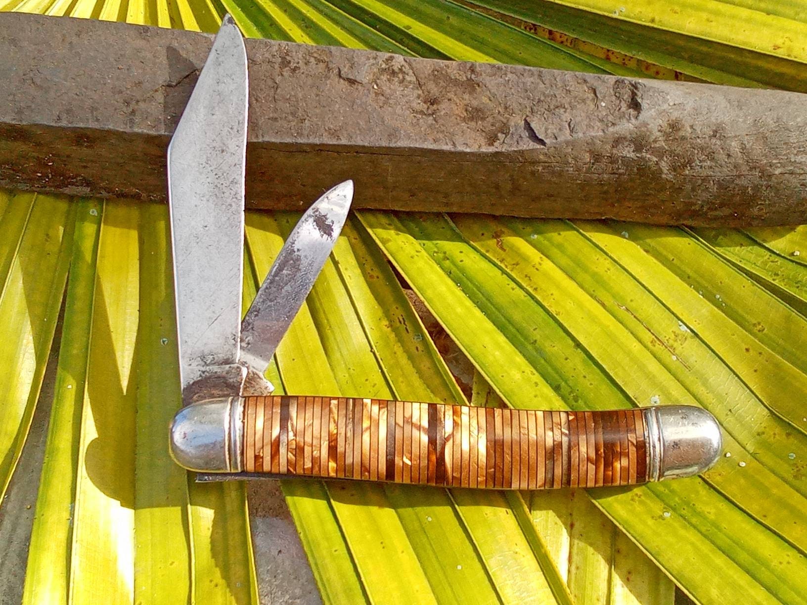 Hammer Brand USA Knife 2 Blade Pocket Knife Vintage Etsy