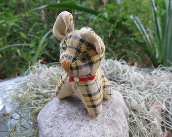 Vintage Plaid Dog Sewing Tape Measure – Novelty Gift