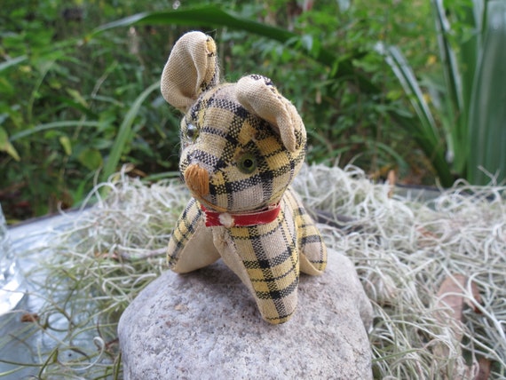 Antique Sewing Tape Measure Plaid Fabric Vintage Dog Very Cute Little Dog in Working Condition Great Condition Etsy Australia