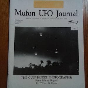 MUFON Magazine Mutual UFO Network UFO Journal July 1992 Number 291 Great Condition image 1