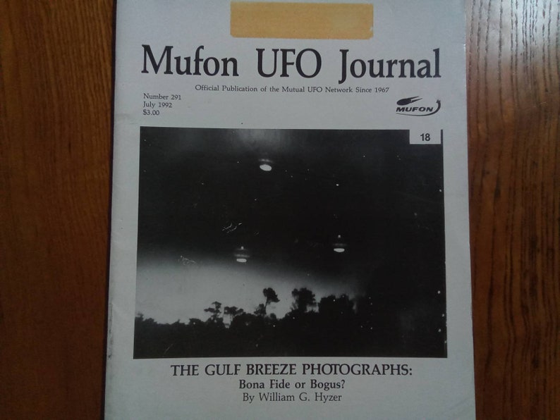 MUFON Magazine Mutual UFO Network UFO Journal July 1992 Number 291 Great Condition image 1