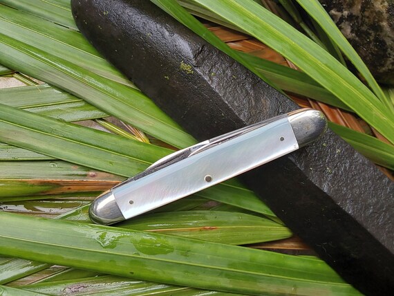 Mann E. Bruckmann Mother of Pearl Knife: Solingen Germany, 3