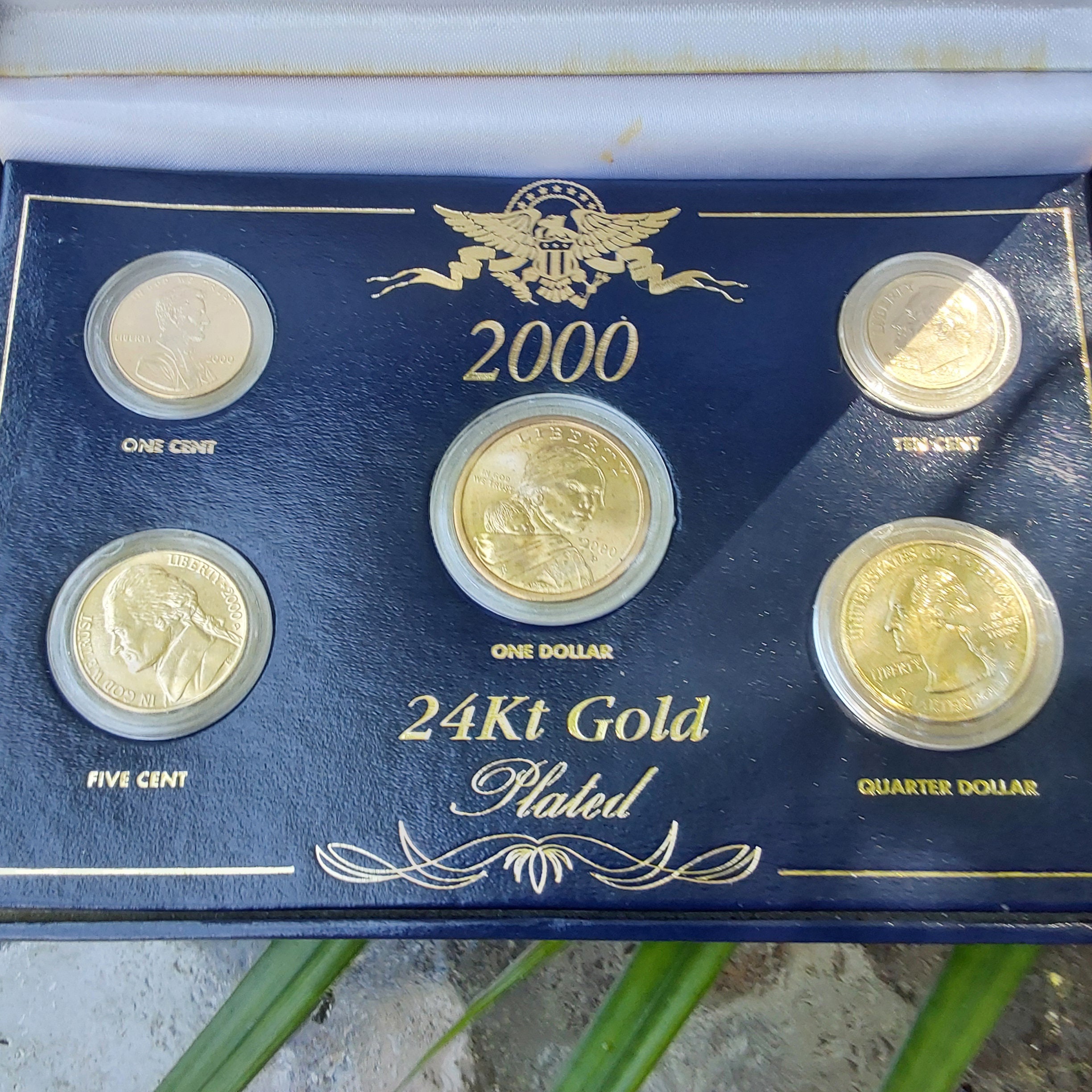 24kt Gold Plated 2000 USA Coin Proof Set - Etsy