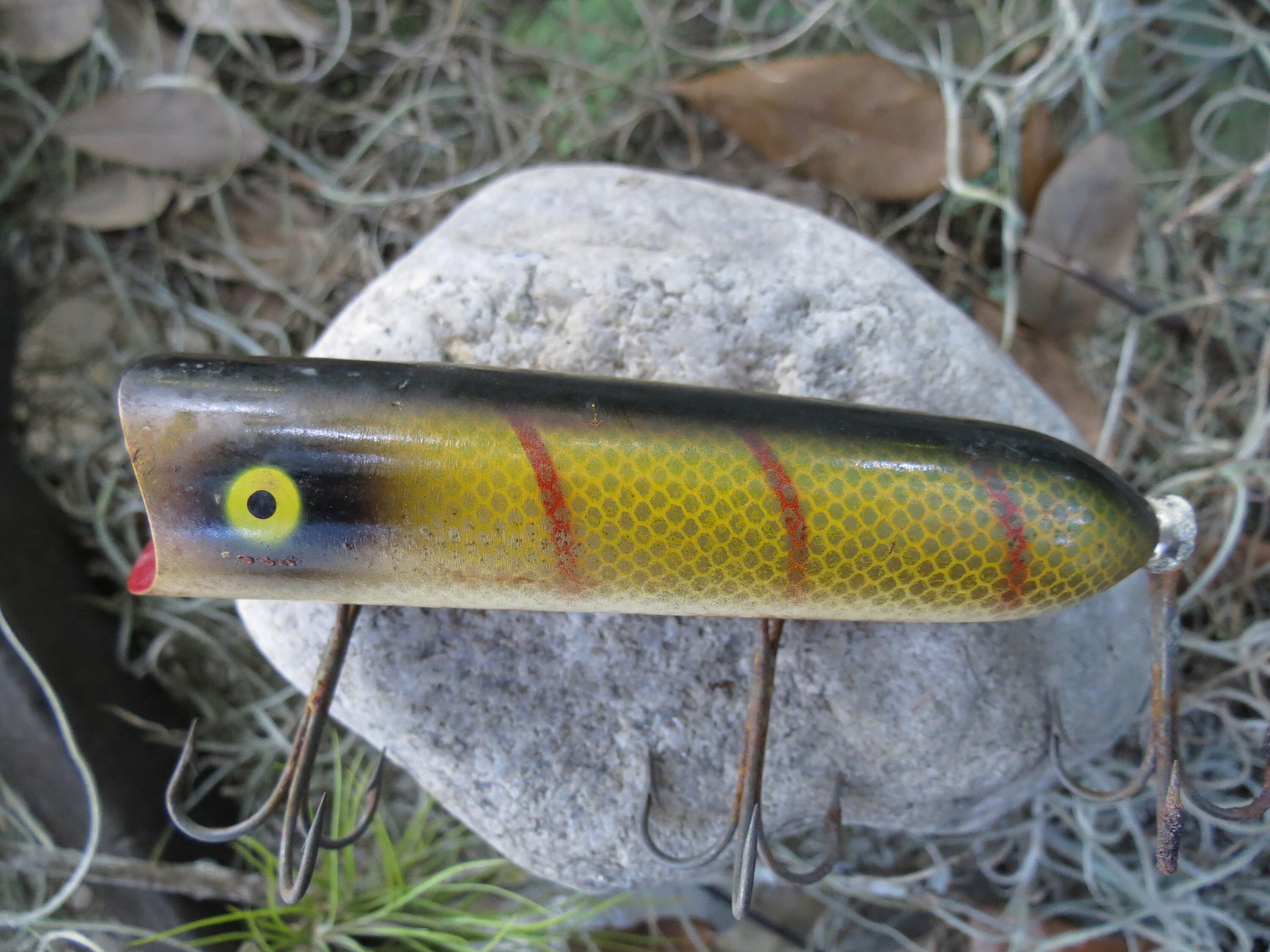 Heddon Lucky 13 Fishing Lure Antique Fish Bait 3 3/4 Etsy